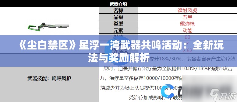 《尘白禁区》星浮一湾武器共鸣活动：全新玩法与奖励解析